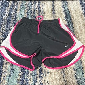 PINK AND BLACK NIKE SHORTS